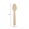 REGENT DISPOSABLE WOODEN TEASPOONS 100PK, 110MM