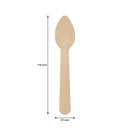 REGENT DISPOSABLE WOODEN TEASPOONS 100PK, 110MM