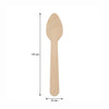 REGENT DISPOSABLE WOODEN TEASPOONS 100PK, 110MM