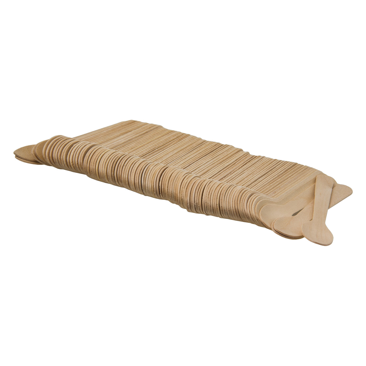 REGENT DISPOSABLE WOODEN TEASPOONS 100PK, 110MM