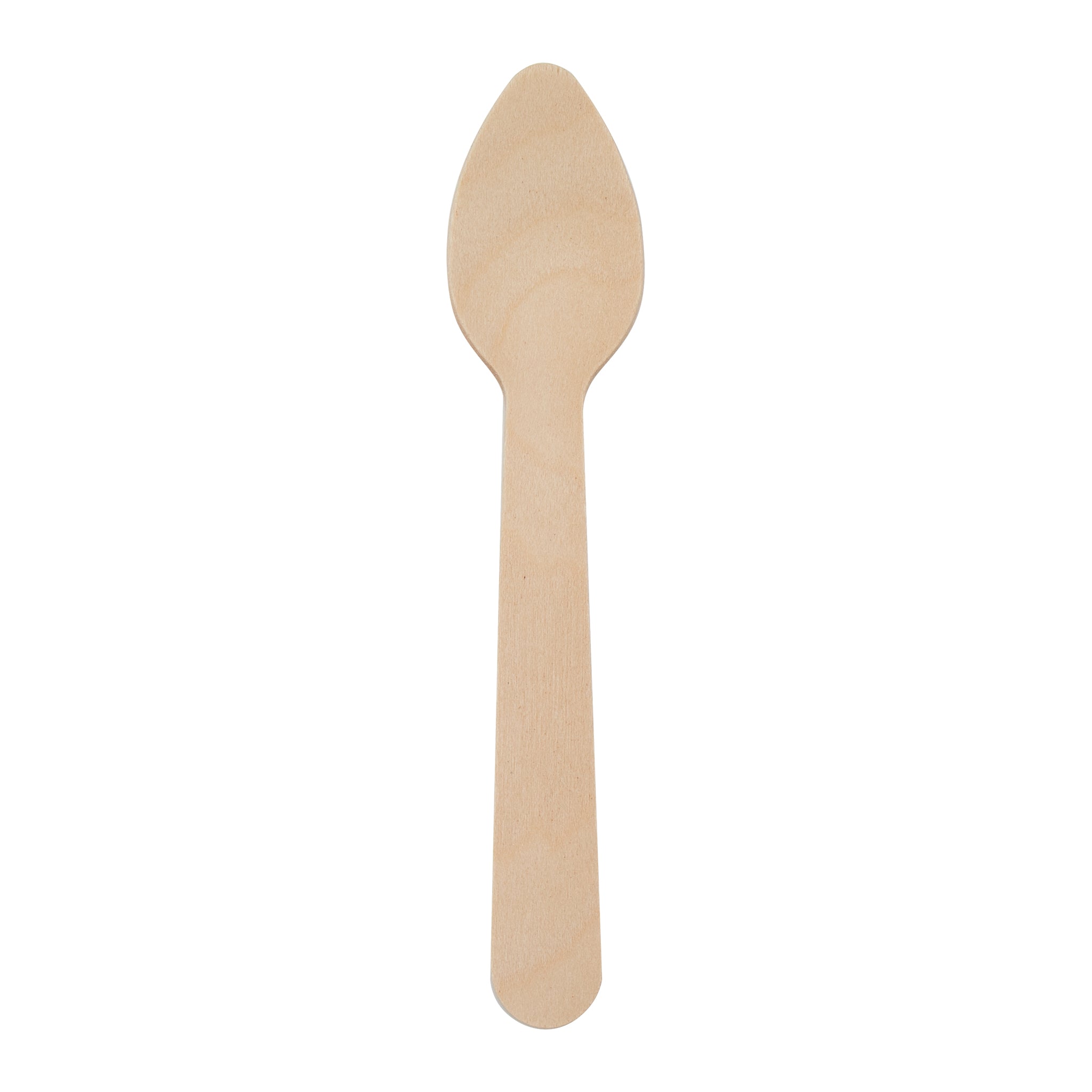 REGENT DISPOSABLE WOODEN TEASPOONS 100PK, 110MM