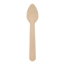 REGENT DISPOSABLE WOODEN TEASPOONS 100PK, 110MM