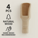 REGENT DISPOSABLE WOODEN MINI SCOOPS 4PK, 20X75MM