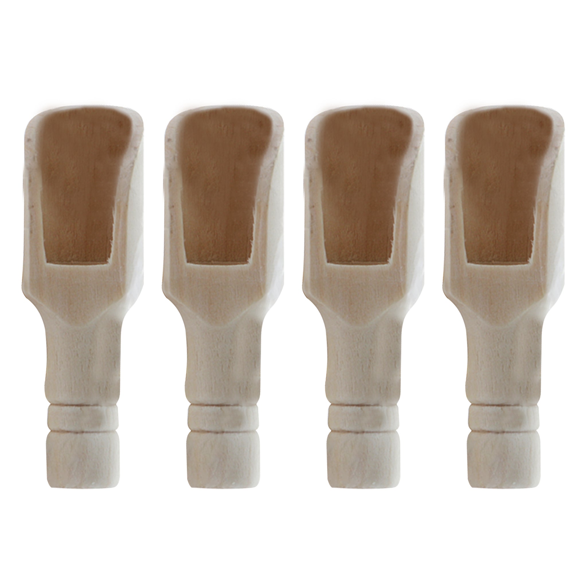 REGENT DISPOSABLE WOODEN MINI SCOOPS 4PK, 20X75MM