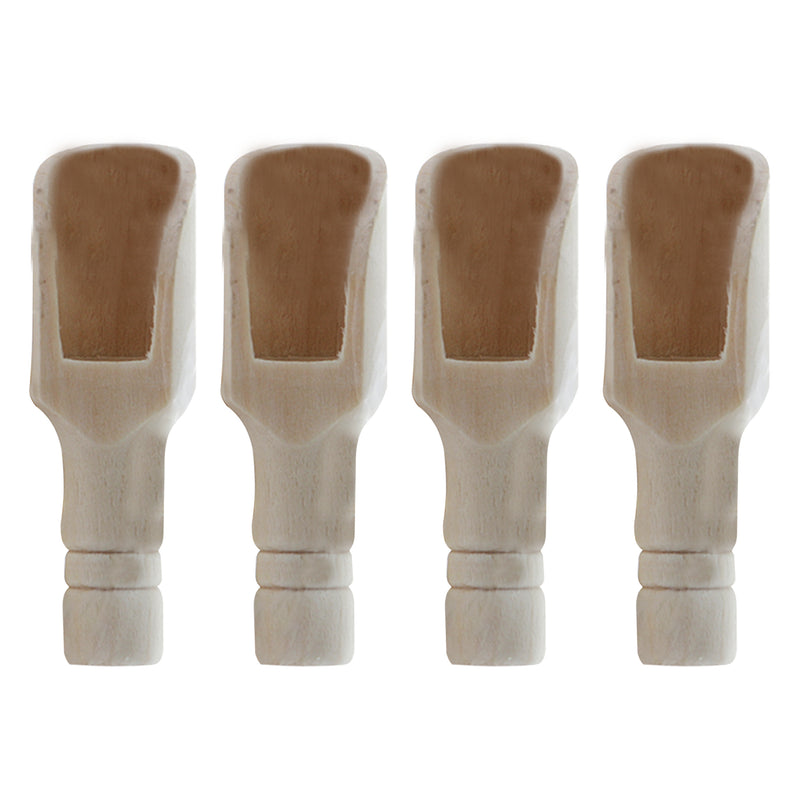 REGENT DISPOSABLE WOODEN MINI SCOOPS 4PCS, (75X20MM)