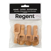 REGENT DISPOSABLE WOODEN MINI SCOOPS 4PK, 20X75MM