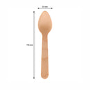 REGENT DISPOSABLE BAMBOO MINI COCKTAIL TEASPOONS 20PCS, (110MM)