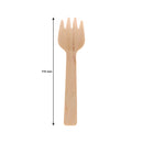 REGENT DISPOSABLE BAMBOO MINI COCKTAIL FORKS 20PCS, (110MM)