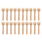 REGENT DISPOSABLE BAMBOO MINI COCKTAIL FORKS 20PCS, (110MM)