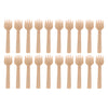 REGENT DISPOSABLE BAMBOO MINI COCKTAIL FORKS 20PCS, (110MM)