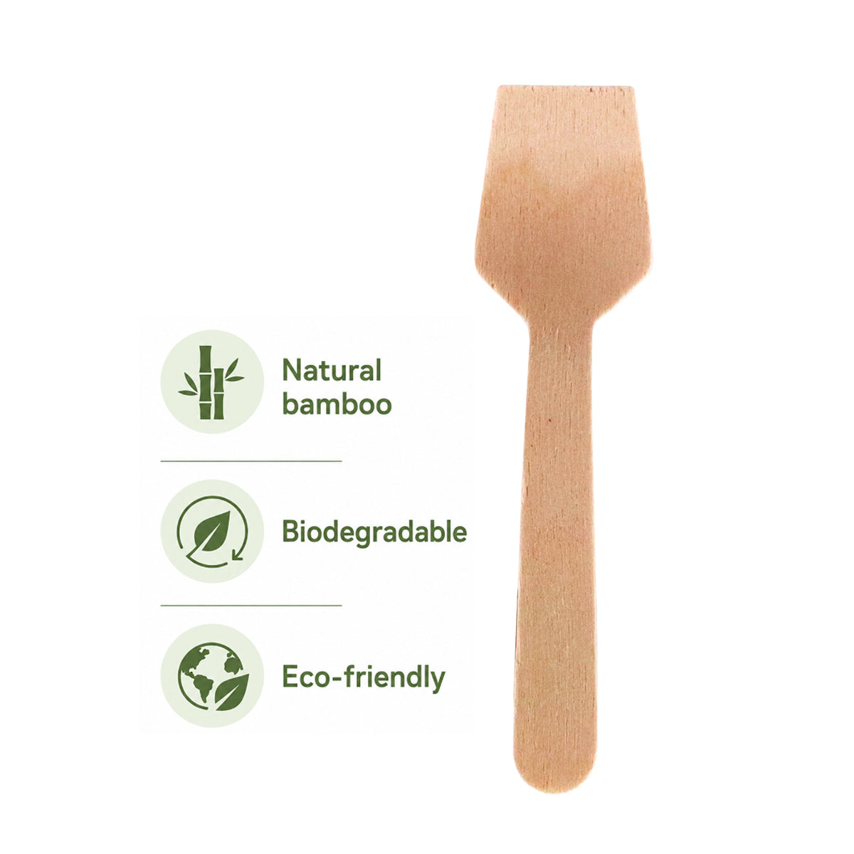 REGENT DISPOSABLE BAMBOO MINI COCKTAIL SPADES 20PK, 95MM