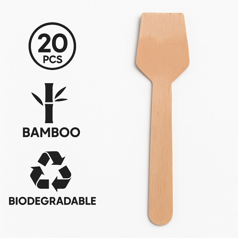 REGENT DISPOSABLE BAMBOO MINI COCKTAIL SPADES 20PK, 110MM