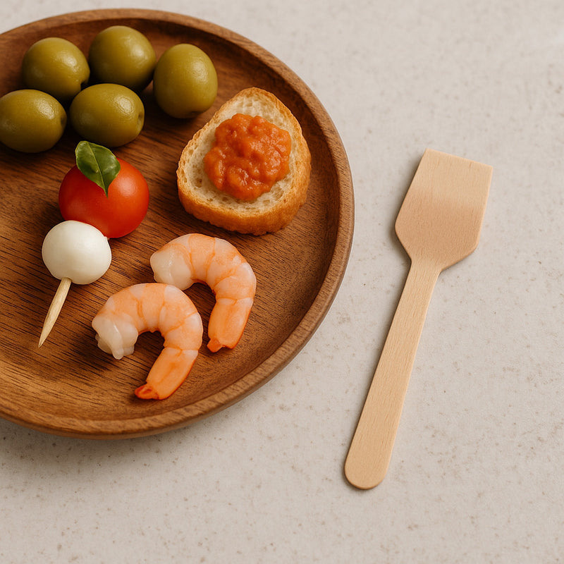 REGENT DISPOSABLE BAMBOO MINI COCKTAIL SPADES 20PK, 110MM