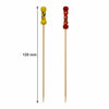REGENT DISPOSABLE BAMBOO PICKS BEAD & BRAID MIXED COLOURS 48PK, 120MM