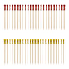 REGENT DISPOSABLE BAMBOO PICKS BEAD & BRAID MIXED COLOURS 48PK, 120MM