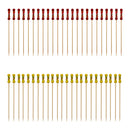 REGENT DISPOSABLE BAMBOO PICKS BEAD & BRAID MIXED COLOURS 48PK, 120MM