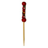 REGENT DISPOSABLE BAMBOO PICKS BEAD & BRAID MIXED COLOURS & 2 SIZES 48PCS, (24X70MM | 24X120MM)