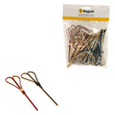 REGENT DISPOSABLE BAMBOO FOOD PICKS HEART SHAPED 50PCS, (120MM)