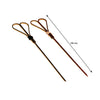 REGENT DISPOSABLE BAMBOO FOOD PICKS HEART SHAPED 50PK, 180MM