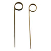 REGENT DISPOSABLE BAMBOO FOOD PICKS RING DESIGN, NATURAL 50PK, 120MM
