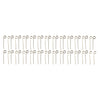 REGENT DISPOSABLE BAMBOO FOOD PICKS RING DESIGN, NATURAL 50PK, 120MM