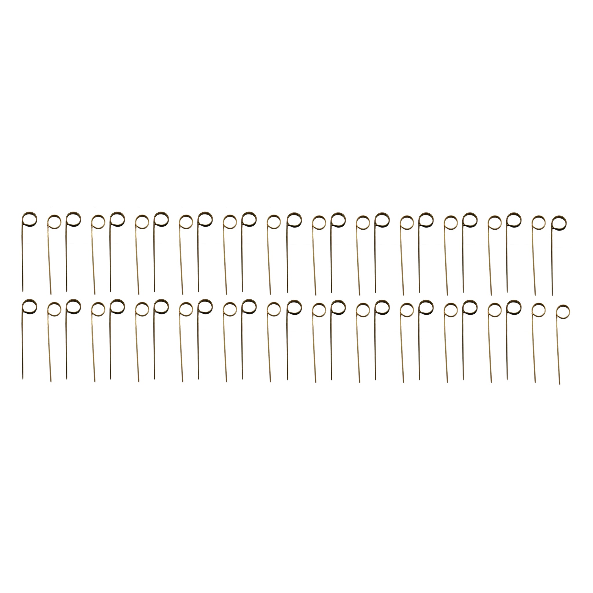 REGENT DISPOSABLE BAMBOO FOOD PICKS RING DESIGN, NATURAL 50PK, 120MM