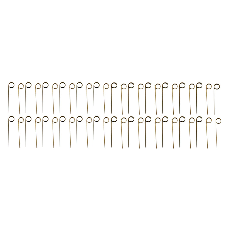 REGENT DISPOSABLE BAMBOO FOOD PICKS RING DESIGN IN BLACK & NATURAL 50PCS,  (120MM)