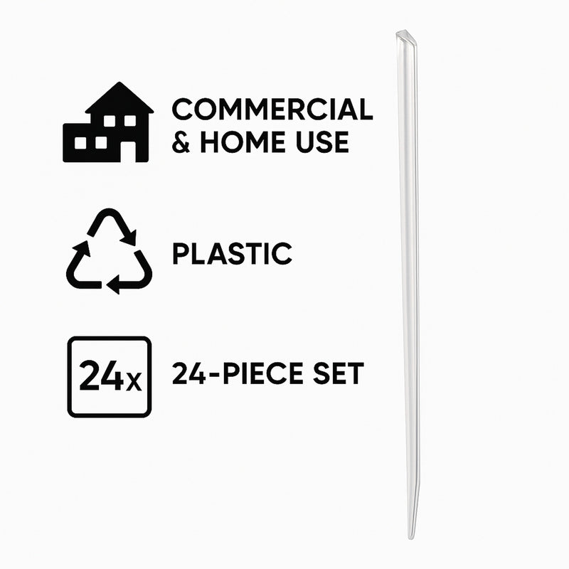 BAR BUTLER PRISM COCKTAIL STIRRERS PLASTIC 24PCS, (115MM)
