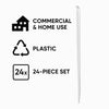 BAR BUTLER PRISM COCKTAIL STIRRERS PLASTIC 24PCS, (115MM)