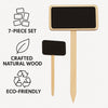 REGENT DISPOSABLE WOODEN BLACKBOARD PICKS ASSORTED, 7 PIECE SET