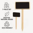 REGENT DISPOSABLE WOODEN BLACKBOARD PICKS ASSORTED 7PK, (4X87MM l 3X150MM)