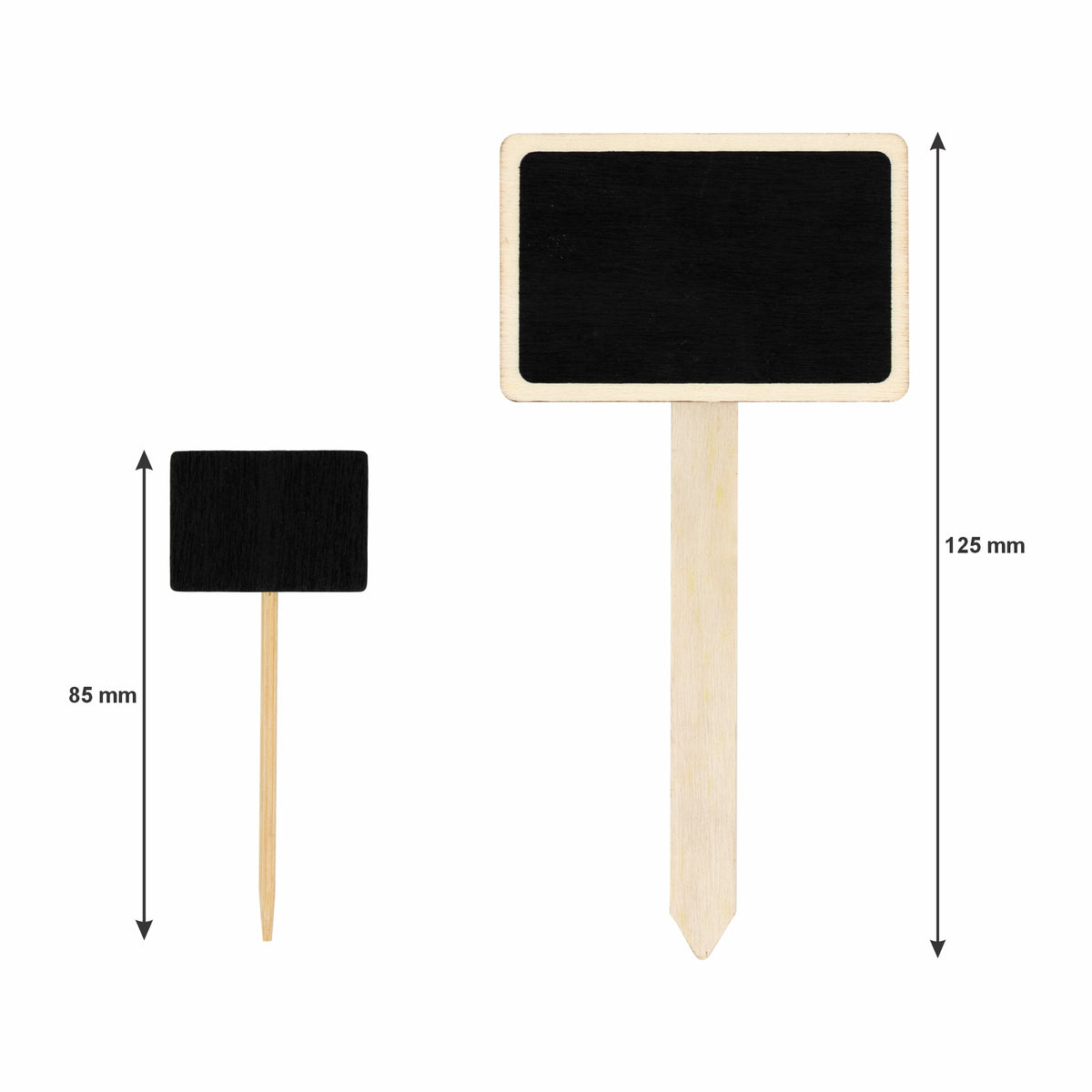 REGENT DISPOSABLE WOODEN BLACKBOARD PICKS ASSORTED, 7 PIECE SET