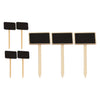 REGENT DISPOSABLE WOODEN BLACKBOARD PICKS ASSORTED, 7 PIECE SET