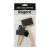REGENT DISPOSABLE WOODEN BLACKBOARD PICKS ASSORTED, 7 PIECE SET
