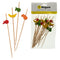 REGENT DISPOSABLE WOODEN MIX PACK OF FRUIT PICKS 20PCS, (120MM)