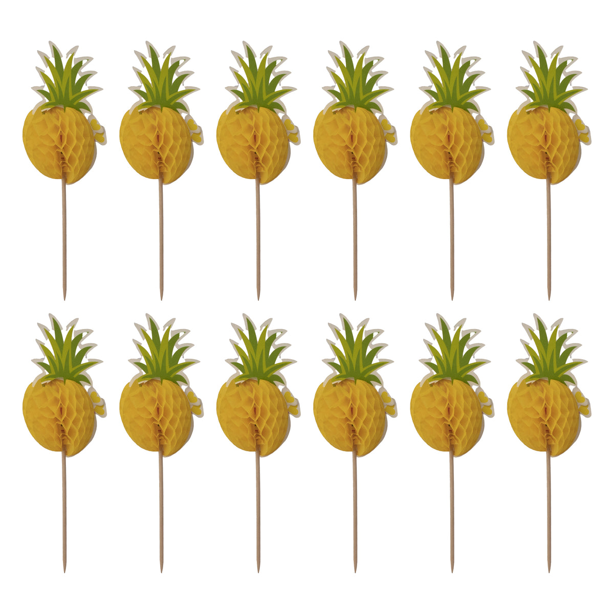 BAR BUTLER FOLD OUT PINEAPPLE COCKTAIL PICKS 12PK, 150MM