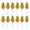 BAR BUTLER FOLD OUT PINEAPPLE COCKTAIL PICKS 12PCS, (150MM)