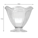 REGENT DISPOSABLE PLASTIC STEMMED CUPS WAVE 5PK, 75X80MM