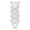 REGENT DISPOSABLE PLASTIC STEMMED CUPS WAVE 5PK, 75X80MM