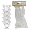 REGENT DISPOSABLE PLASTIC STEMMED CUPS WAVE 5PK, 75X80MM
