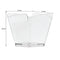 REGENT DISPOSABLE PLASTIC CUPS TAPERED WITH SCALLOPS 10PCS (57X57X58MM)