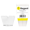 REGENT DISPOSABLE PLASTIC CUPS TAPERED WITH SCALLOPS 10PCS (57X57X58MM)