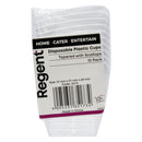 REGENT DISPOSABLE PLASTIC CUPS TAPERED WITH SCALLOPS 105ML 10PCS