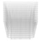 REGENT DISPOSABLE PLASTIC CUPS RECTANGULAR FLUTED 10PCS, (84X63X48MM)