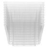 REGENT DISPOSABLE PLASTIC CUPS RECTANGULAR FLUTED 10PCS, (84X63X48MM)