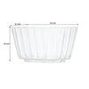 REGENT DISPOSABLE PLASTIC CUPS RECTANGULAR FLUTED 10PK, 150ML