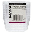 REGENT DISPOSABLE PLASTIC CUPS RECTANGULAR FLUTED 150ML 10PCS,
