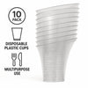 REGENT DISPOSABLE PLASTIC CUPS TRUMPET 10PK, 160ML
