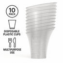 REGENT DISPOSABLE PLASTIC CUPS TRUMPET 10PK, 160ML