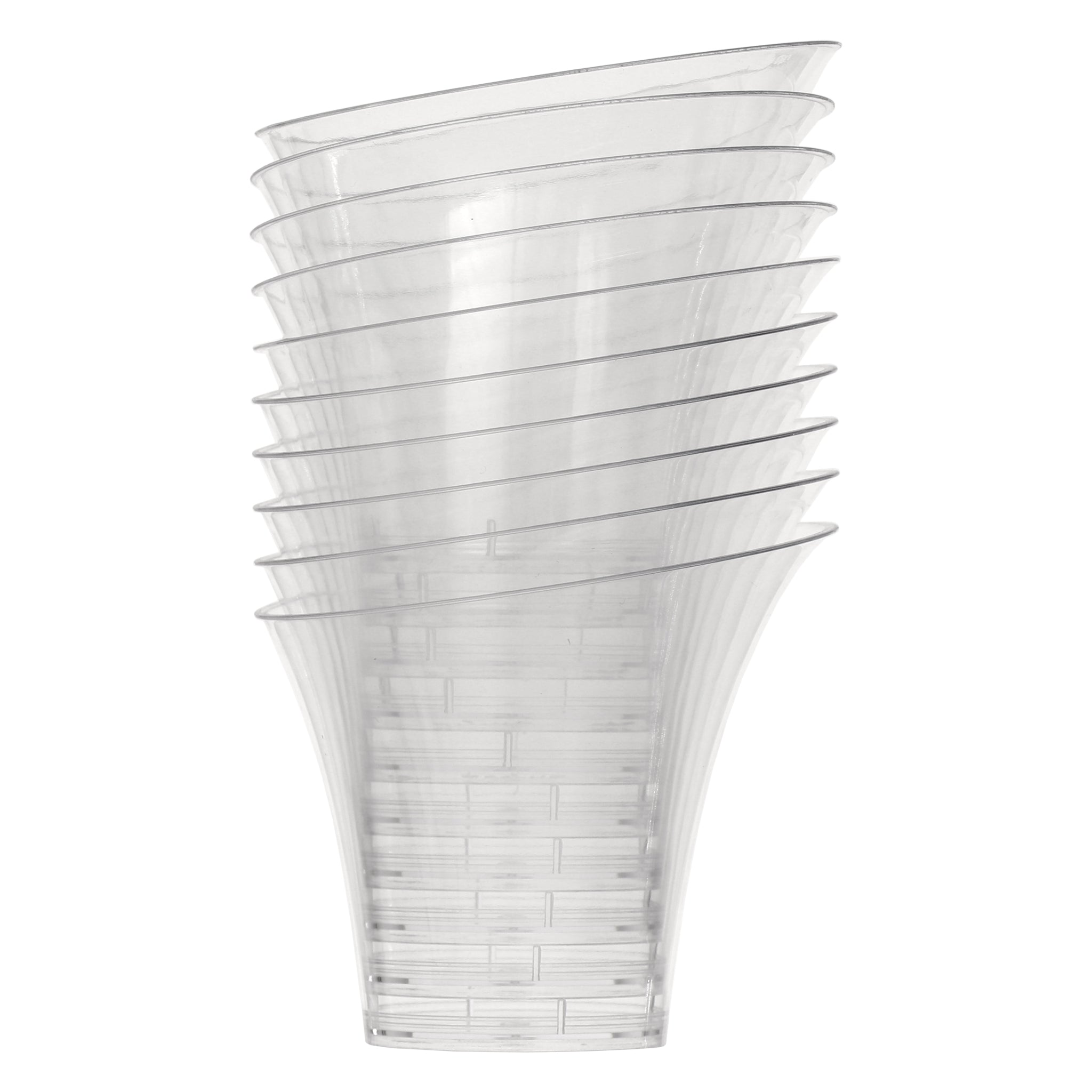 REGENT DISPOSABLE PLASTIC CUPS TRUMPET 10PK, 160ML